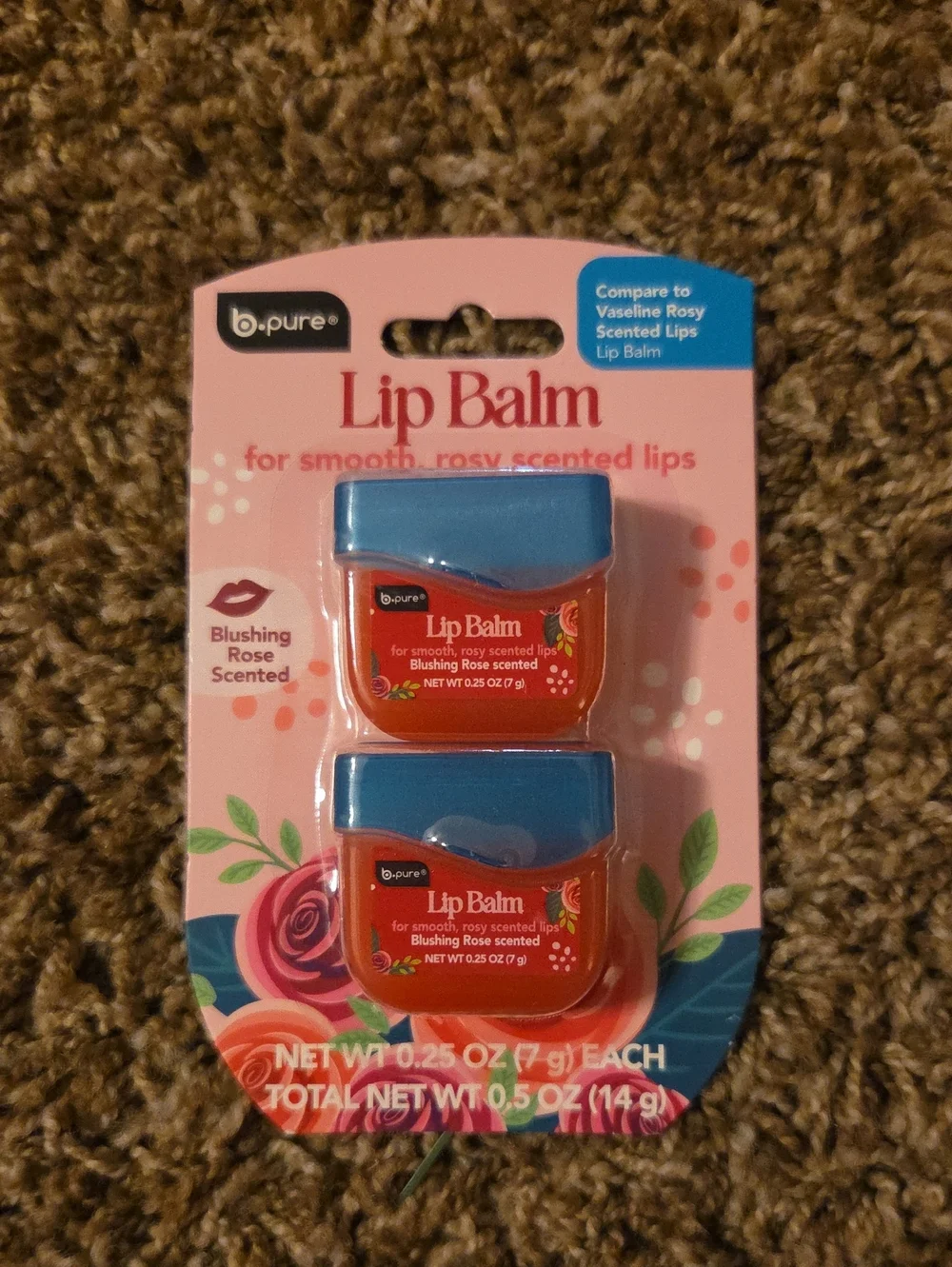 Blushing Rose Lip Balm Duo - Pink